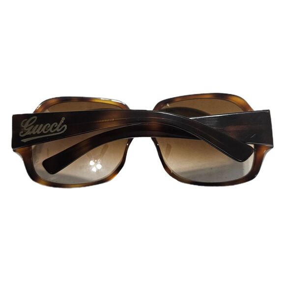 Gucci Oversized Tortoiseshell Sunglasses Brown Gradient Logo + Case GG 2948/S main image 8